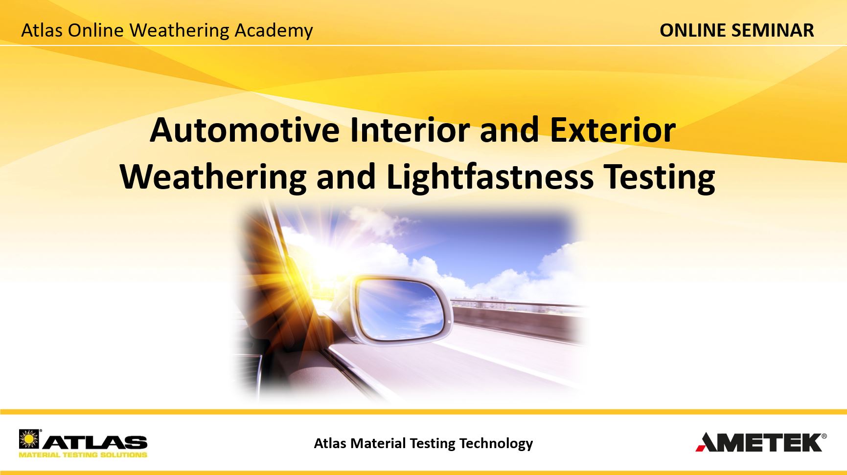 Automotive Weathering Testing | Atlas